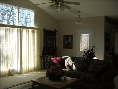 living room and foyer