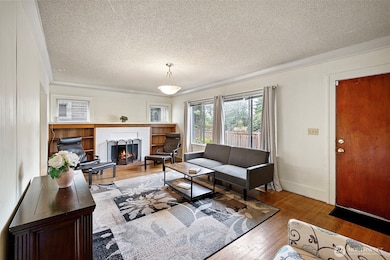 Wood burning fire place with built in shelves