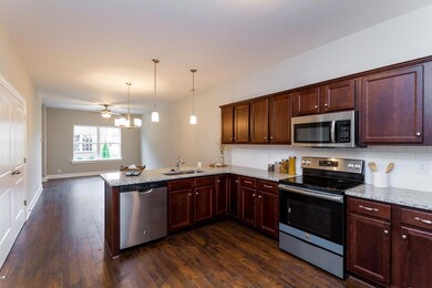 Kitchen with Granite, No Tile Backsplash Full Stainless Steel Appliance Package