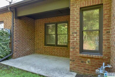 Private, covered rear patio
