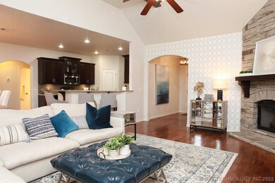 Rich hardwoods & an open floor plan