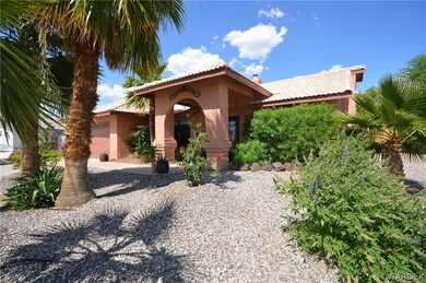 Mature desert landscaping