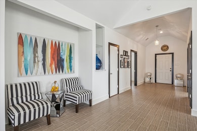 The front foyer immediately opens up to the second