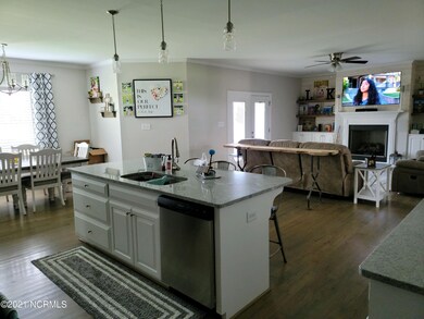 Kitchen open to Living Room