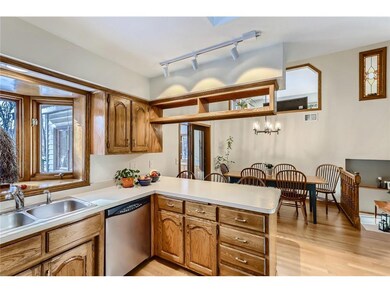 Bright Kitchen looking into dining room