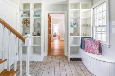 Entry way with built ins.