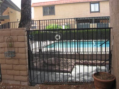 View of  one of the pools, from the front door