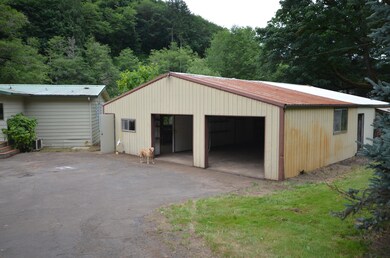 Large garage and shop.