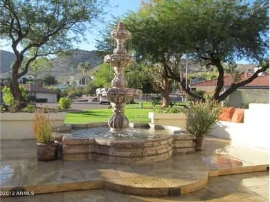 Fountain in front patio