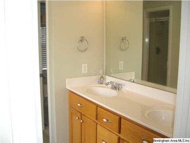 Master bath has a his and hers vanity.