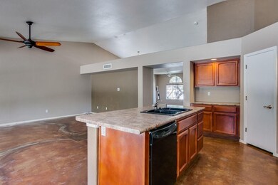 Kitchen is open to great room