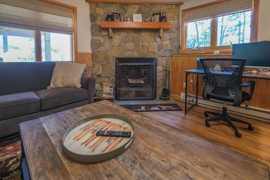 Two story fireplace