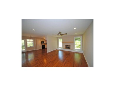Open Family Room and Kitchen area