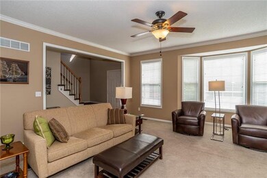 Great room looking towards the front entry.