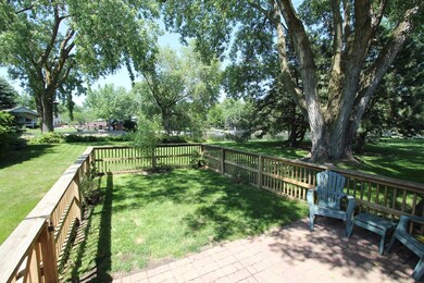 Deck and fenced area