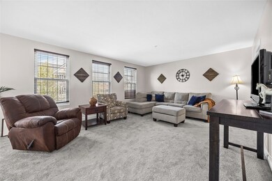 Large sun drenched famly room.