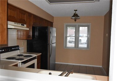 View of kitchen from Living Room passthrough
