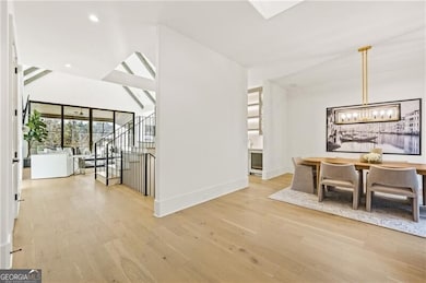 Views from the foyer to the open floorplan.