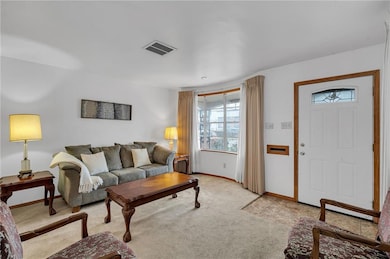 Living Room with Lots of Natural light from large
