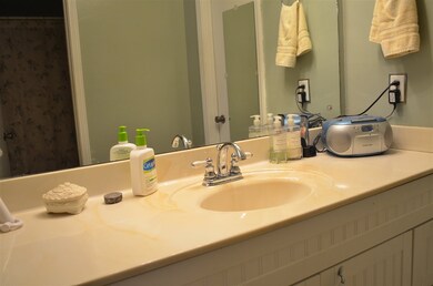 Separate vanity area