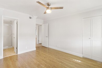 Primary bedroom with view of bathroom/shower