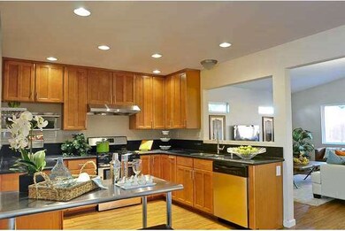 Beautifully remodeled kitchen with granite counter