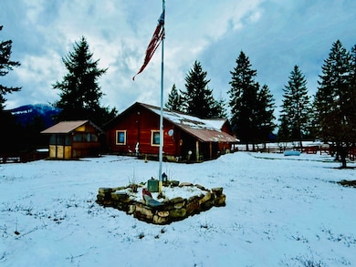 View of snow covered house