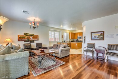 Expansive living room with hardwood flooring.