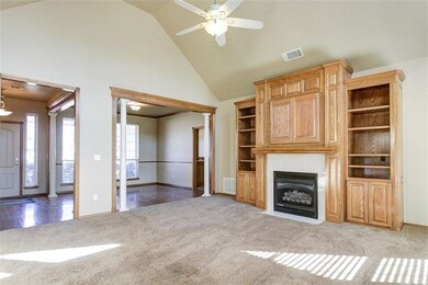 Living area has lots of natural sunlight and gas/l
