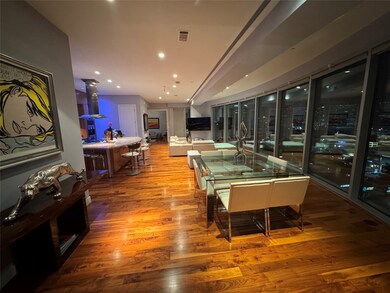 This picture shows how long of a stretch this Open Concept Living Area extends.