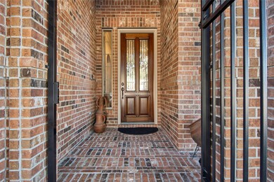 Front gated courtyard