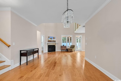 Unfurnished living room featuring light wood-type 