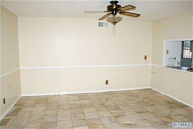 DINING AREA with Marble floor, ceiling fan, 2-tone