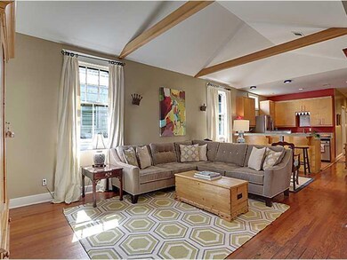 Living Room. Dining room opens into the large livi
