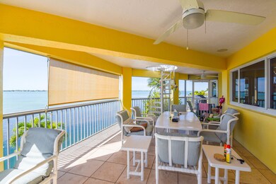 Outside screened in balcony