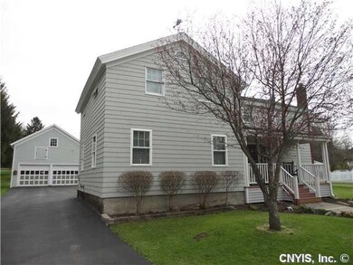 Exterior Front. Front view with 2 story, 2 car gar