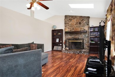 Living Room w/wood burning field...