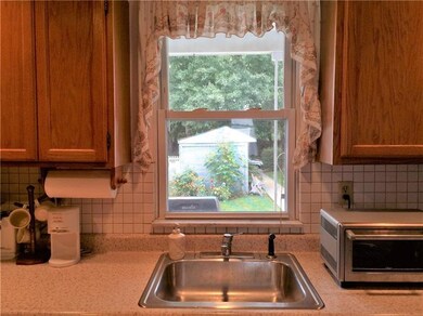 View of front yard from kitchen