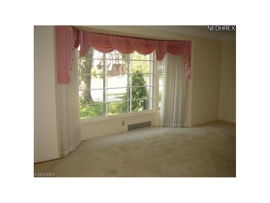 Living Room bay window detail.