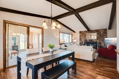 Huge open living room and dining room areas that f