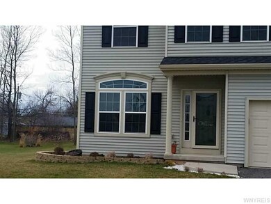 Exterior Front. Maintenance free home with covered