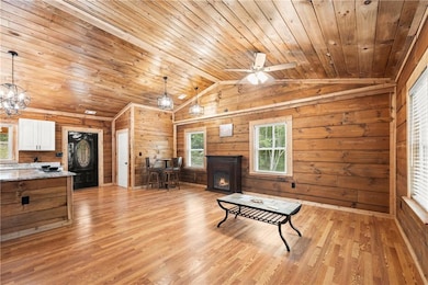Living room, dining area