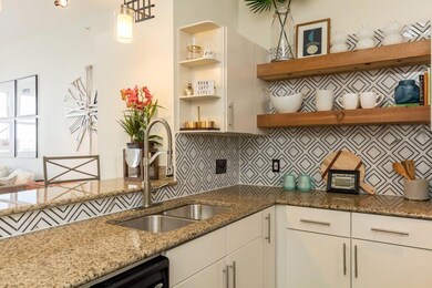 Notice the fantastic backsplash and ample counter 