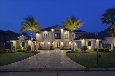 Front of the house at twilight