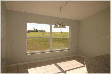 Dinette  overlooks the golf course