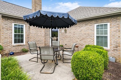 Patio is semi-private at back of complex