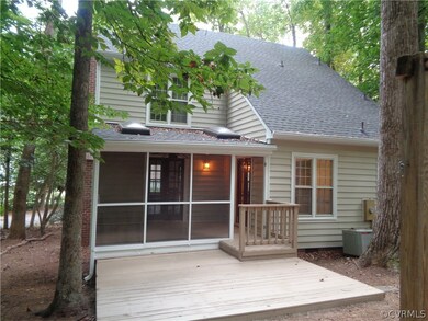 Deck off of the screened in porch.  Great for ente