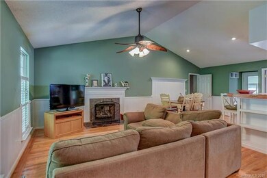 Great Room with fireplace and gas logs