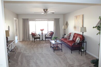 Living room from front door