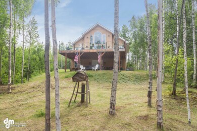 Lake side of home